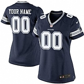 Women Nike Dallas Cowboys Customized Navy Blue Team Color Stitched NFL Game Jersey,baseball caps,new era cap wholesale,wholesale hats